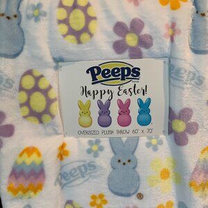 Easter Peeps Velvet Soft Throw Blanket NWT Oversized